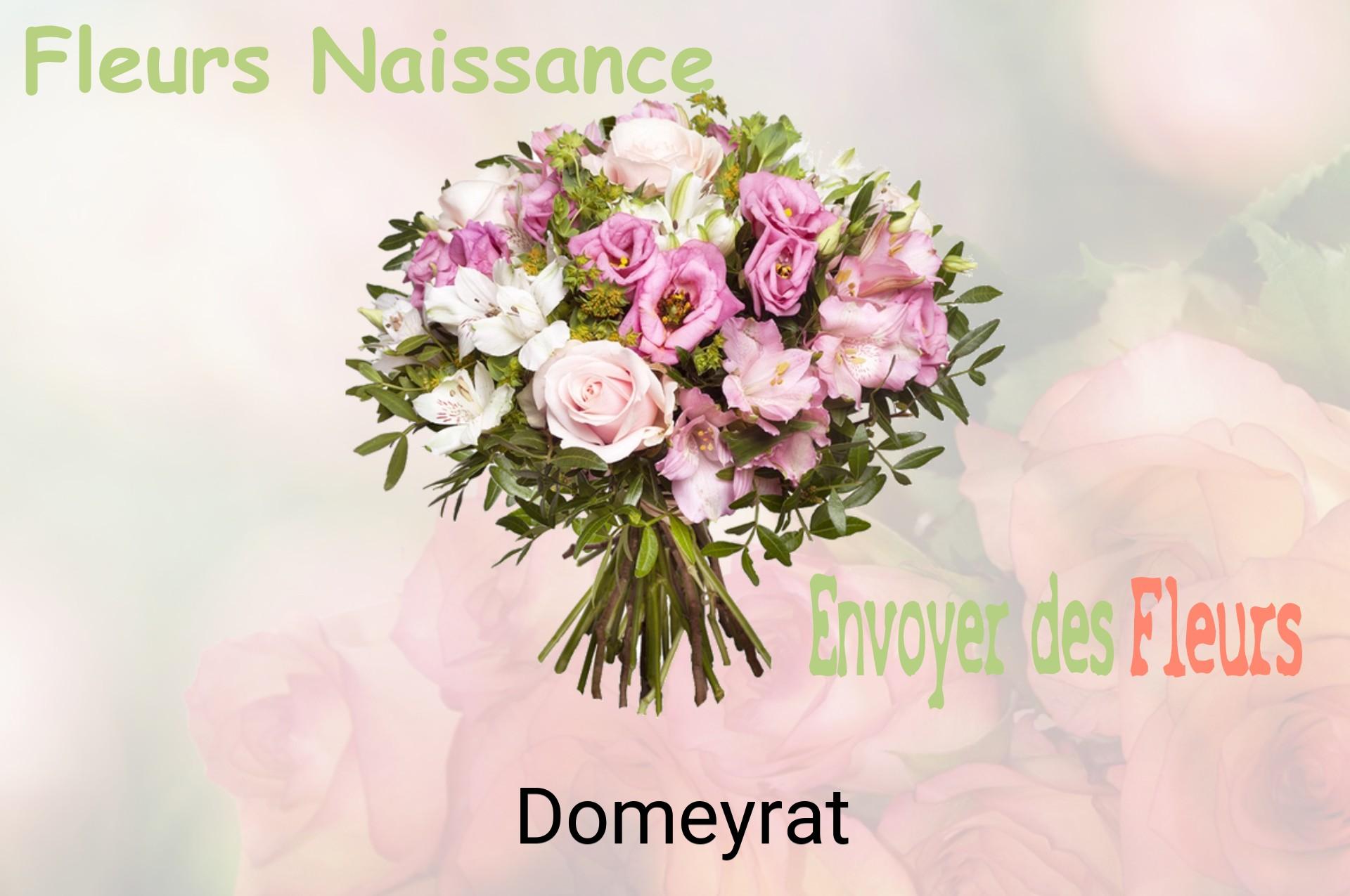 Bouquet de fleurs de naissance livré à Domeyrat
